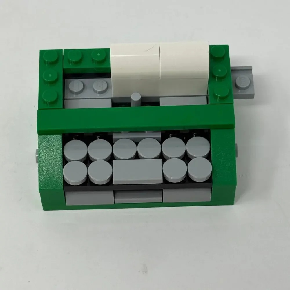 LEGO Mini Typewriter Green MOC Custom Build 2.5 x 2in Desk Display Collectible